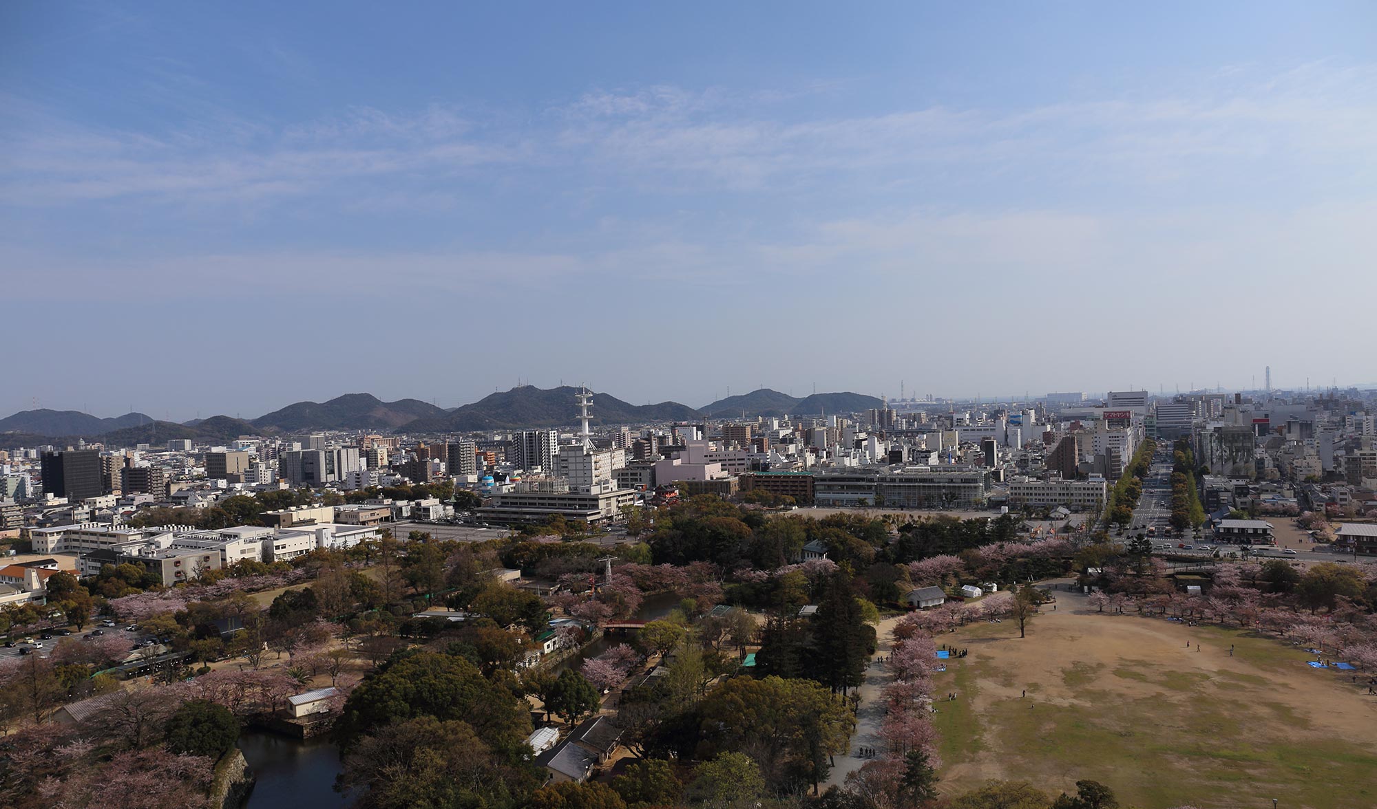 名古屋城から北部の風景